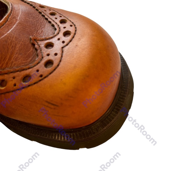 Chunky Double Strap Vintage Dr. Martens Brown Wingtip Mary Jane’s Size US 8. (9) - Picture 9 of 10